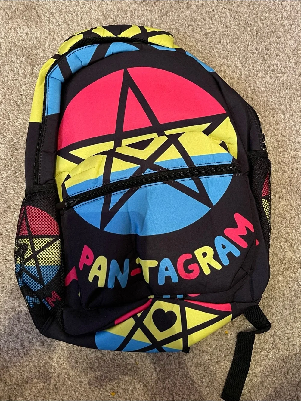 NEW Pantagram Colorful Geometric Backpack – School/Travel Bag